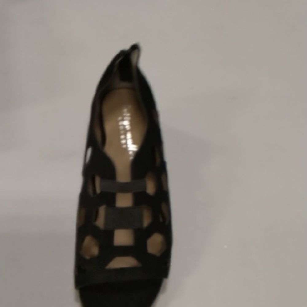 Bettye Muller Black Cutout Heels